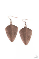 Paparazzi One Of The Flock Copper Earrings