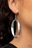 Paparazzi OVAL My Head Silver Earrings