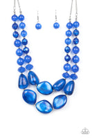 Paparazzi Beach Glam Blue Necklace