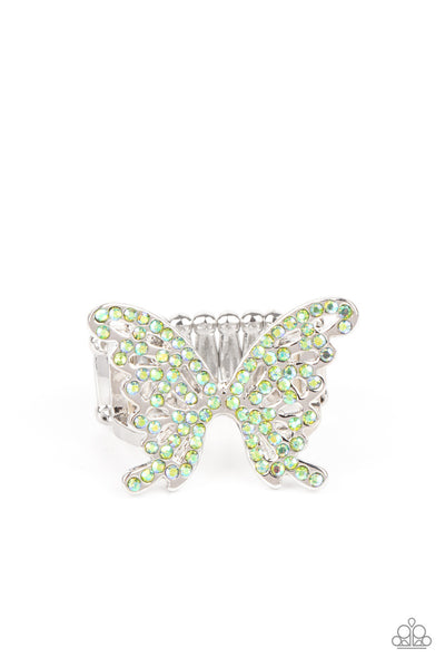 Paparazzi Butterfly Orchard Green Ring