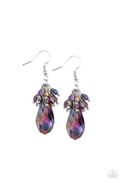 Paparazzi Well Versed in Sparkle -Purple Earrings