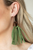 Paparazzi Easy To PerSUEDE Green Earrings