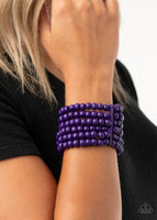 Paparazzi Diving in Maldives Purple Bracelet