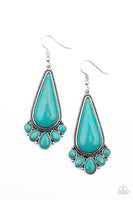 Paparazzi Rural Recluse Blue Earrings