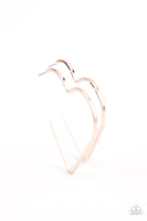 Paparazzi I HEART a Rumor Rose Gold Earrings