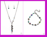 Paparazzi Colorfully Cosmic Multi  Necklace: &"Cosmic Charisma - Multi" Bracelet Set