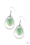 Paparazzi Seasonal Simplicity  Green Earrings