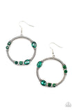 Paparazzi Glamorous Garland Green Earrings